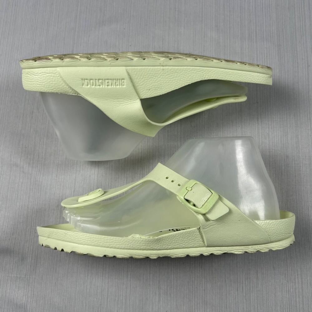 Birkenstock Gizeh Essentials Womens Size 7 Green Slide Sandals Waterproof